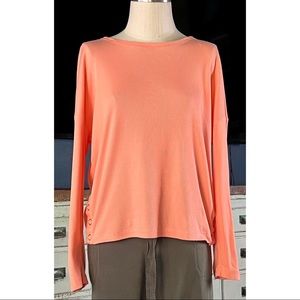Anthropologie Chaser Lucasia Peach Thermal Top XS